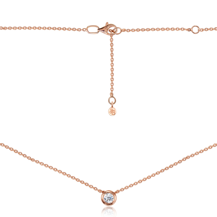 Золотое колье с фианитом. Артикул 31675/66024-1/01/0/29