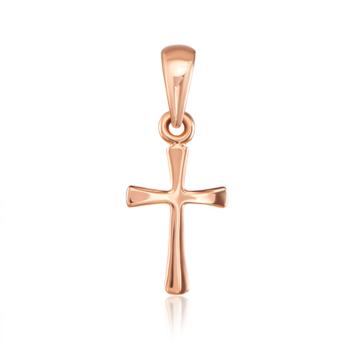 Золотий хрестик без вставки. Артикул 31686/01/0