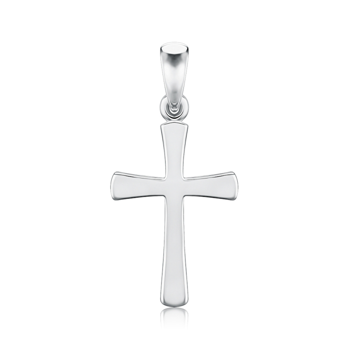 Золотой крестик без вставки. Артикул 31687/02/1