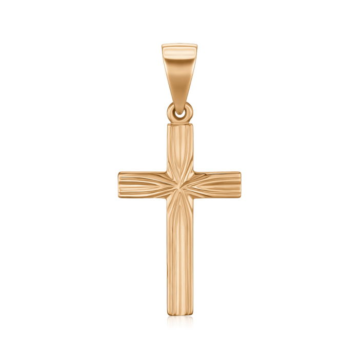 Золотий хрестик без вставки 31692/08/0