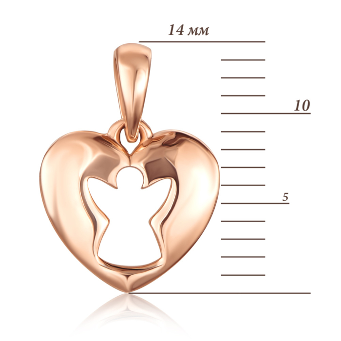 Золота підвіска «Ангел» без вставки. Артикул 31694/01/0