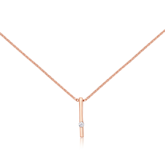 Золотое колье с фианитом. Артикул 31720/66024/01/0/171