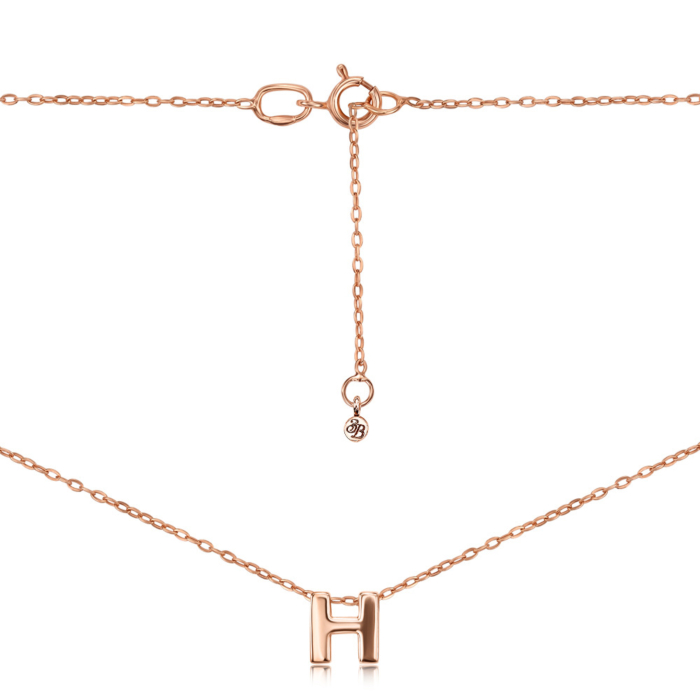 Золотая цепочка с буквой «Н» без вставки. Артикул 31793/66024-3/01/0