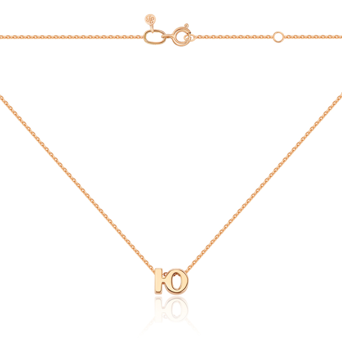 Золотая цепочка с буквой «Ю» без вставки. Артикул 31793-ю/66024-3/01/0