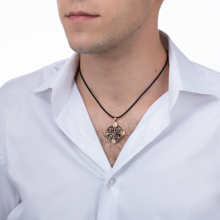 Золота підвіска з фіанітами. Артикул 31865-1/01/1/3687