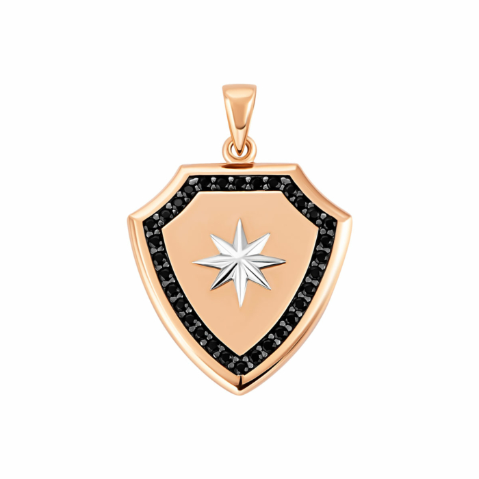 Золота підвіска з фіанітами. Артикул UG531874/01/1/348