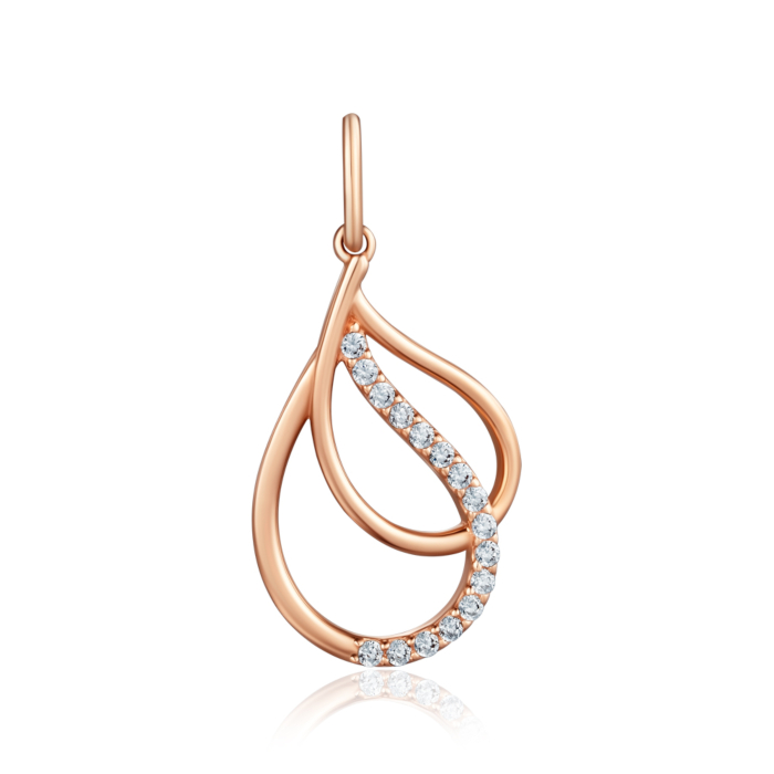 Золота підвіска з фіанітами. Артикул 3192041101-P/01/1