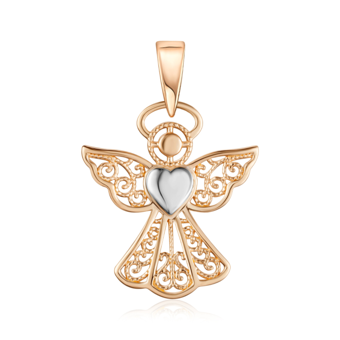 Золота підвіска без вставки. Артикул 32125/01/1