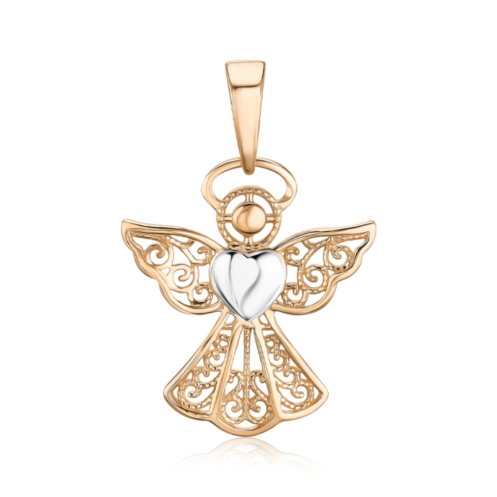 Золота підвіска-янгол без вставки 32125/08/1