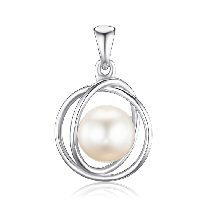 Підвіска з білого золота з перлиною 32232/02/1/1779