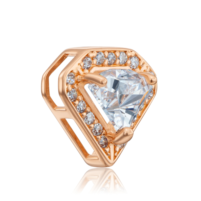 Золота підвіска з фіанітом S 32253/01/0/4396