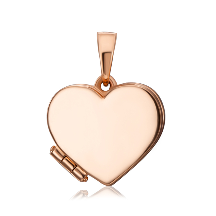 Золота підвіска "Серце" без вставки. Артикул 32283/01/0