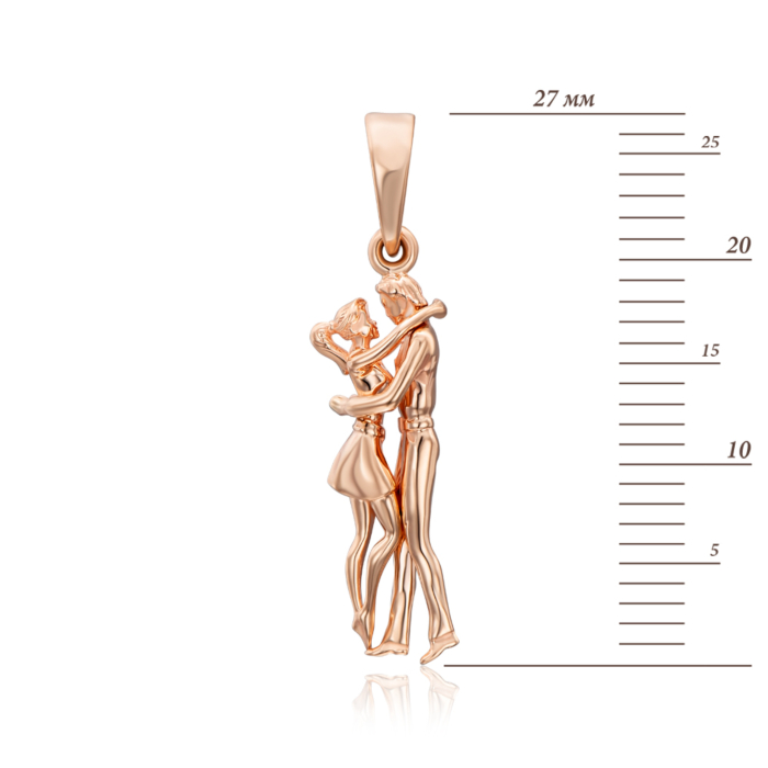 Золота підвіска без вставки. Артикул 32285/01/0
