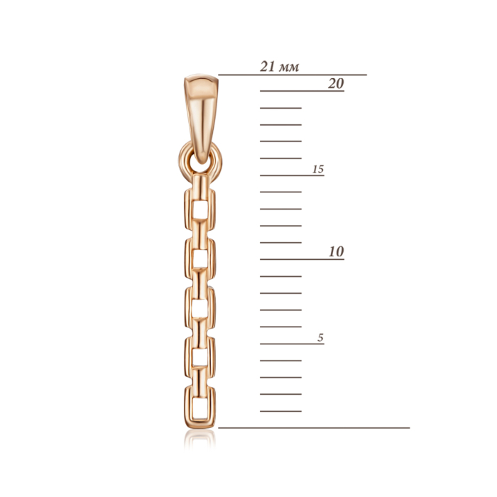 Золота підвіска без вставки. Артикул 32296/01/0