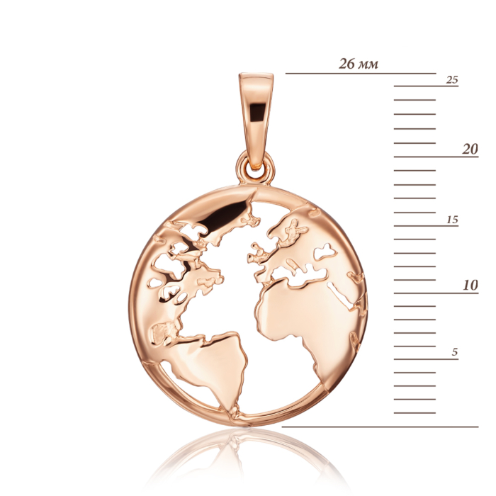 Золота підвіска без вставки. Артикул 32305/01/0