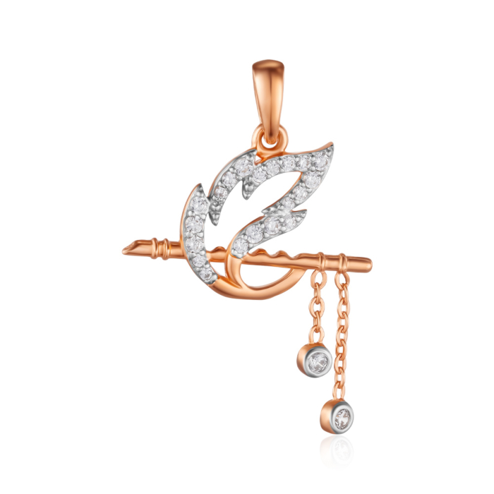 Золота підвіска з фіанітами. Артикул 32336/01/1/698