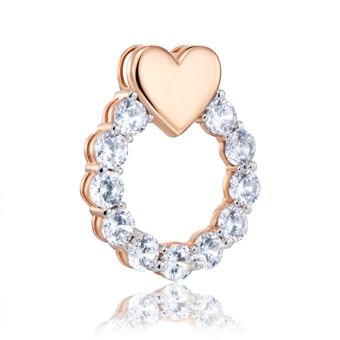 Золота підвіска з фіанітами. Артикул 32351/01/1/53