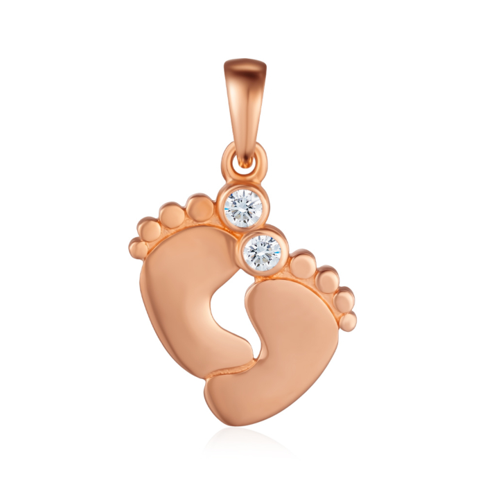 Золота підвіска з фіанітами. Артикул 32411/01/0/17