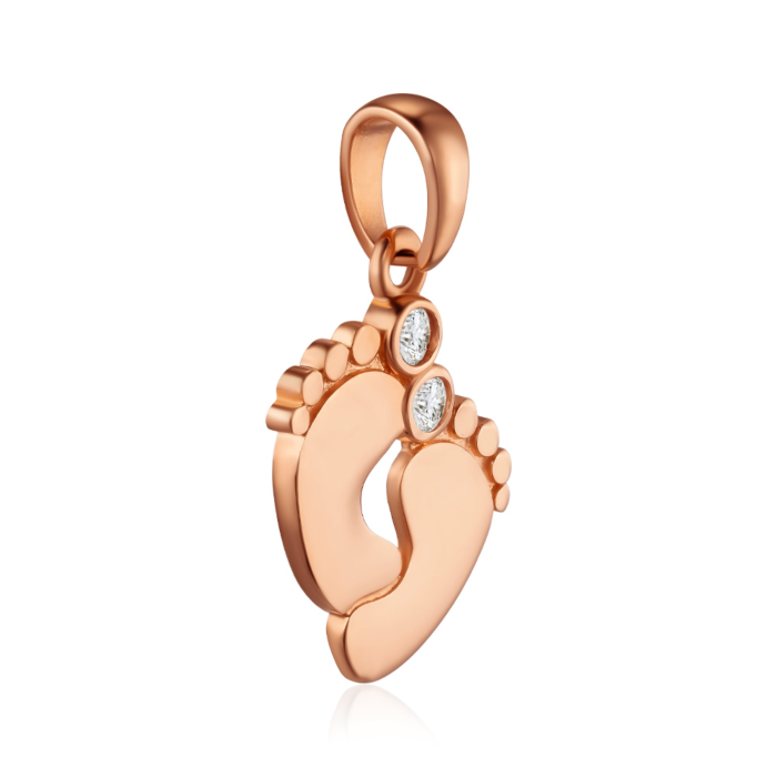 Золота підвіска з фіанітами. Артикул 32411/01/0/17