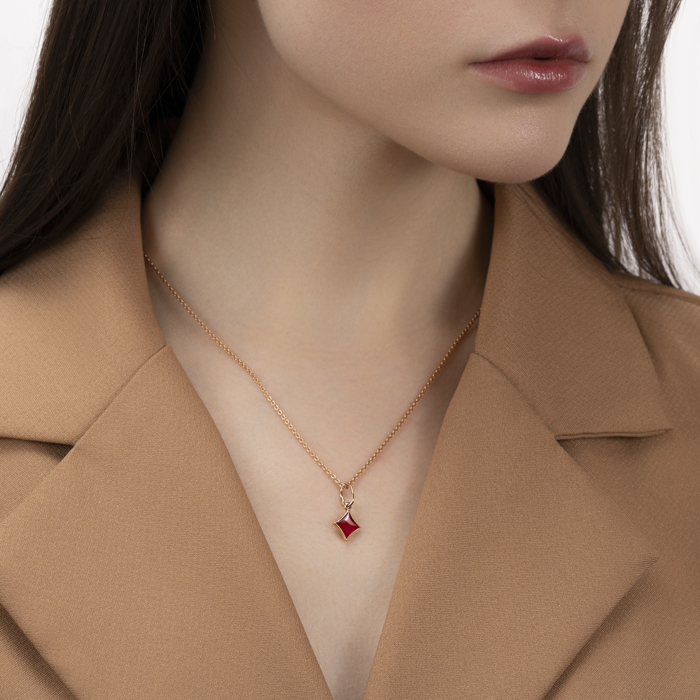 Золота підвіска з емаллю. Артикул 32416/01/0/392