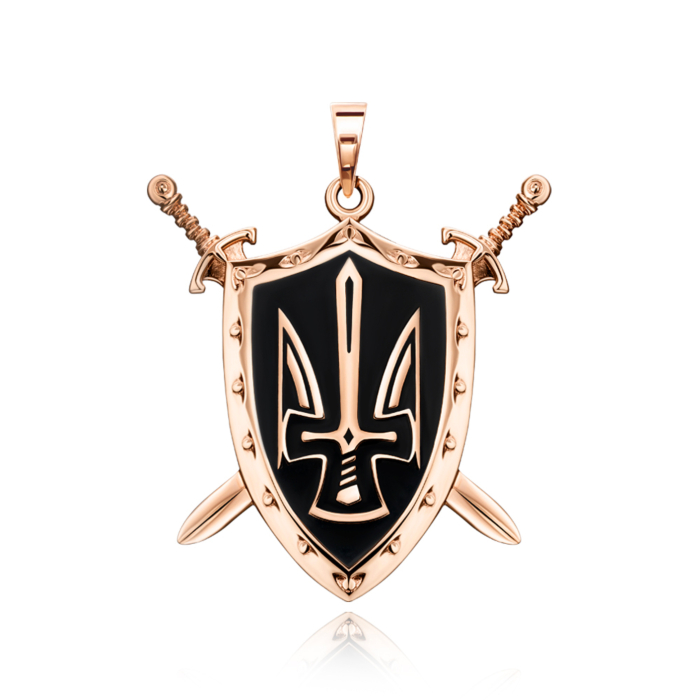 Золота підвіска з емаллю. Артикул 32456/01/0/389