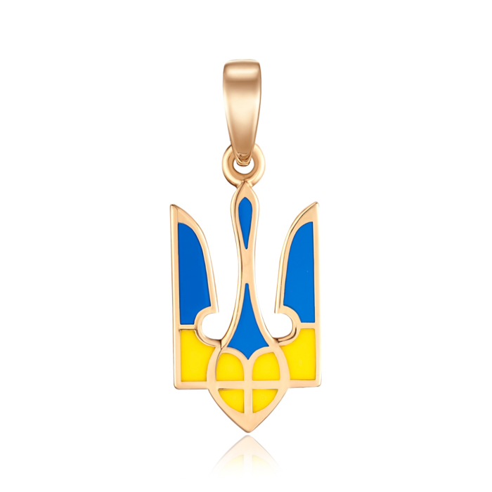 Золота підвіска з емаллю. Артикул 32460/01/0/1158