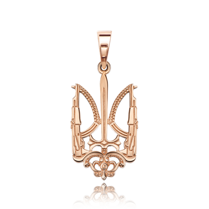 Золота підвіска "Тризуб". Артикул 32461/01/0