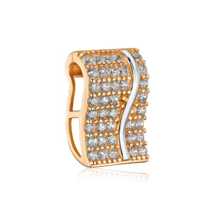 Золота підвіска з фіанітами 32501/01/1/13