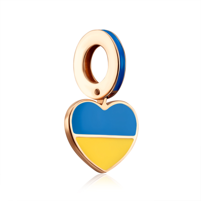 Золота підвіска з емаллю. Артикул 32514/01/0/490