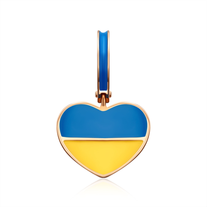 Золота підвіска з емаллю. Артикул 32514/01/0/490