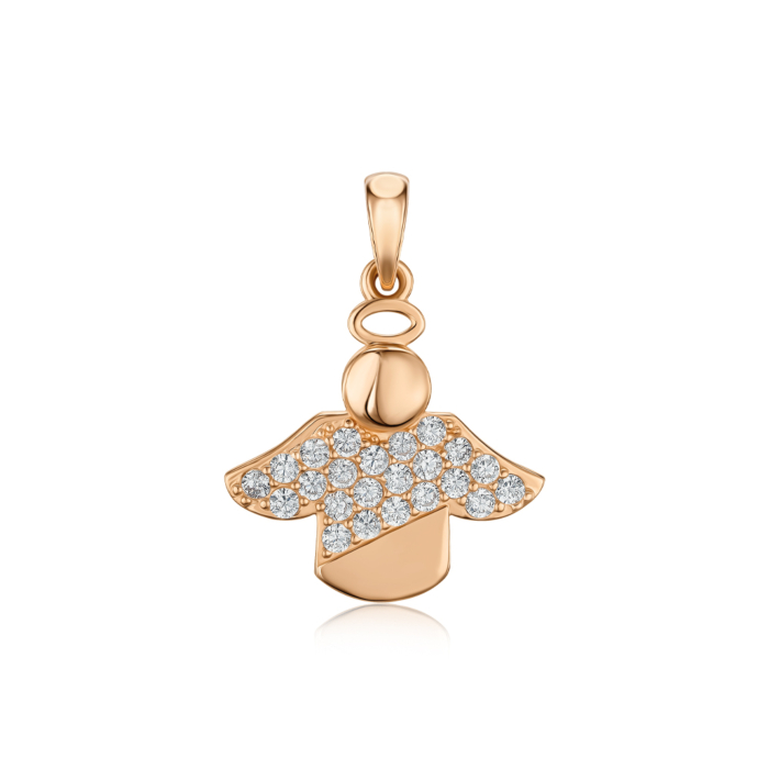Золота підвіска з фіанітами 32567/01/0/3