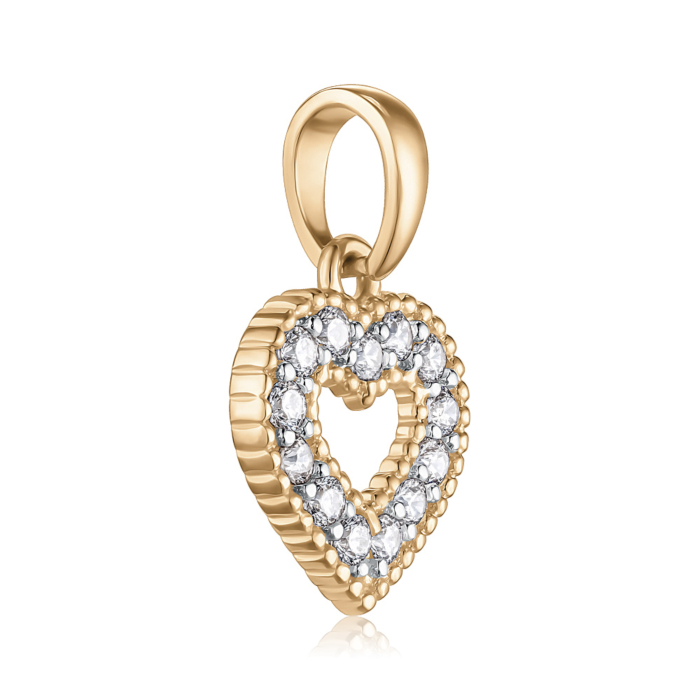 Золота підвіска з фіанітами. Артикул 32572/01/1/3