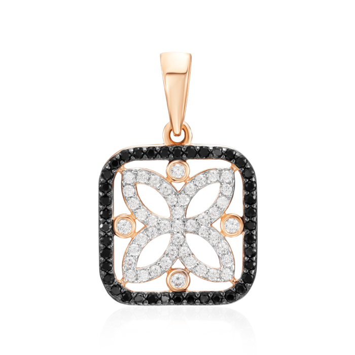 Золота підвіска з фіанітами. Артикул 32587/01/1/4528