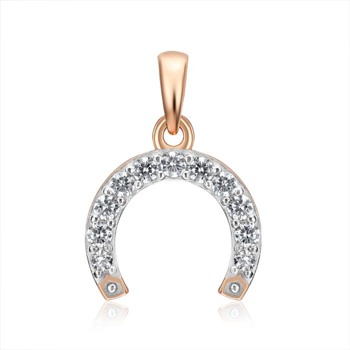 Золота підвіска з фіанітами. Артикул 32588/01/1/147