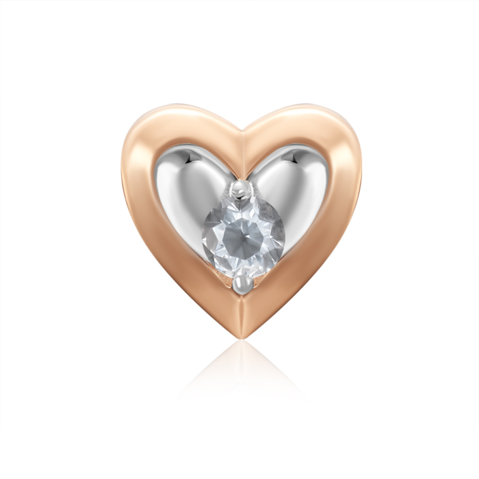 Золота підвіска з фіанітом. Артикул 32594/01/1/28