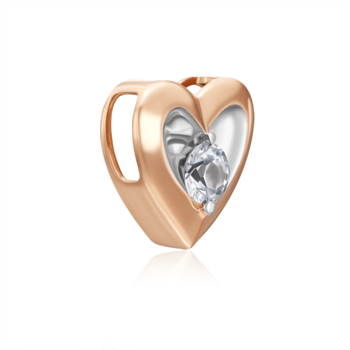 Золота підвіска з фіанітом. Артикул 32594/01/1/28