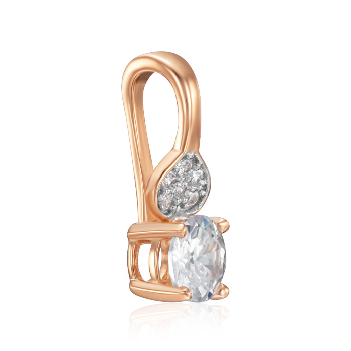 Золота підвіска з фіанітами. Артикул 32617/01/1/145