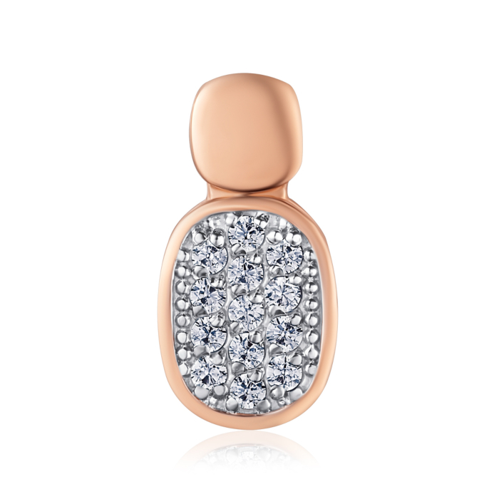 Золота підвіска з фіанітами. Артикул 32619/01/1/13