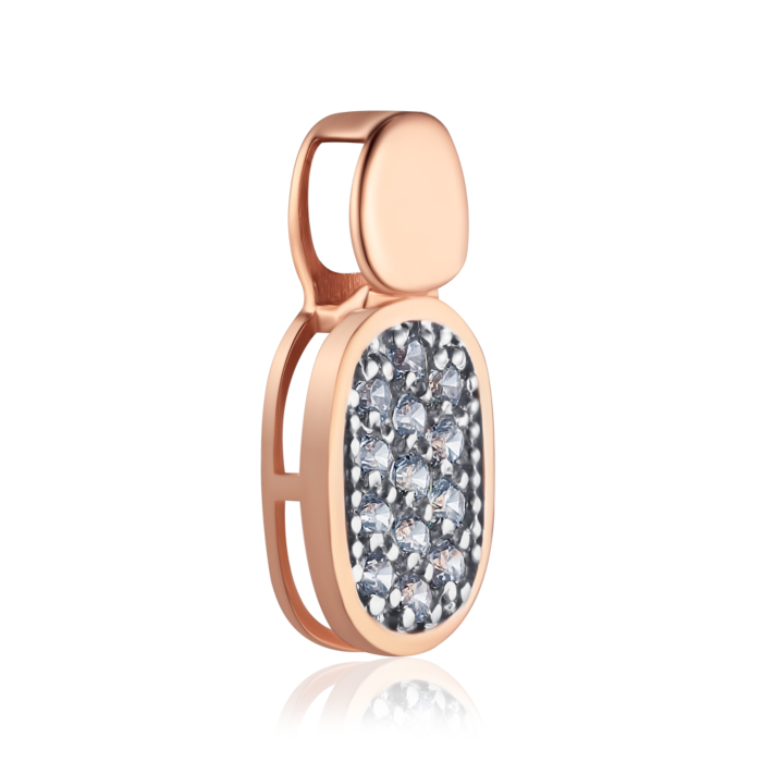 Золота підвіска з фіанітами. Артикул 32619/01/1/13