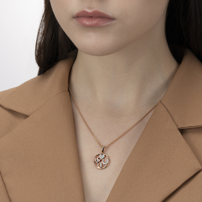 Золота підвіска з фіанітами. Артикул 32626/01/1/221