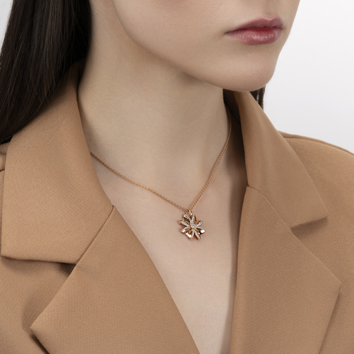 Золотая подвеска с фианитами. Артикул 32635/01/1/75