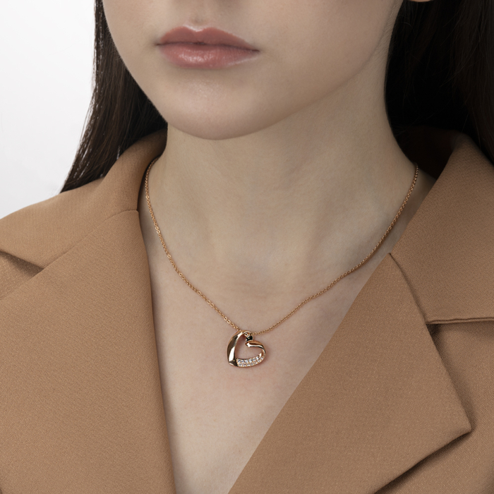 Золота підвіска з фіанітами. Артикул 32646/01/0/3