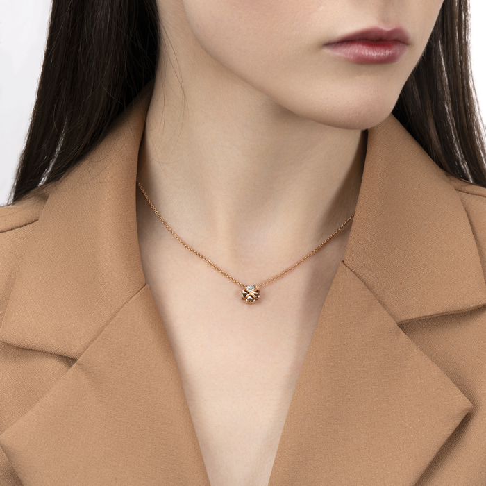 Золота підвіска з фіанітами. Артикул 32663/01/1/13