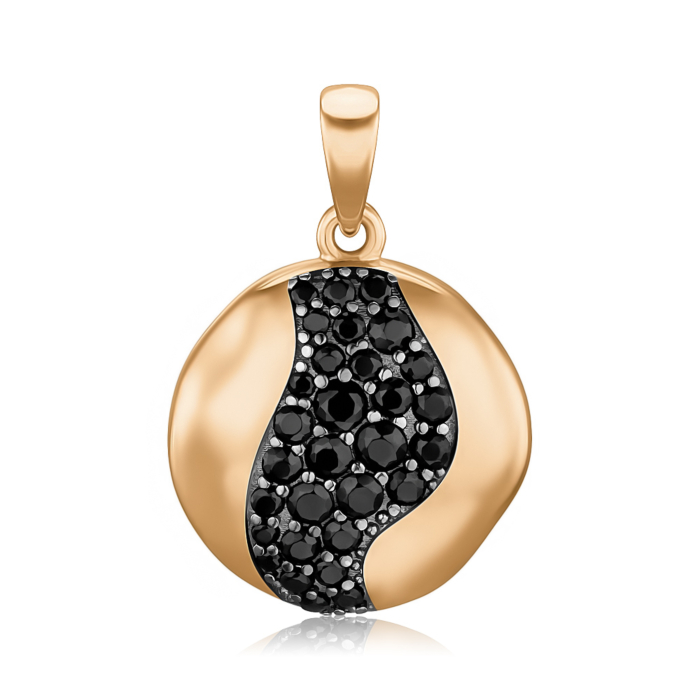 Золотая подвеска с фианитами. Артикул 32664/08/1/4929