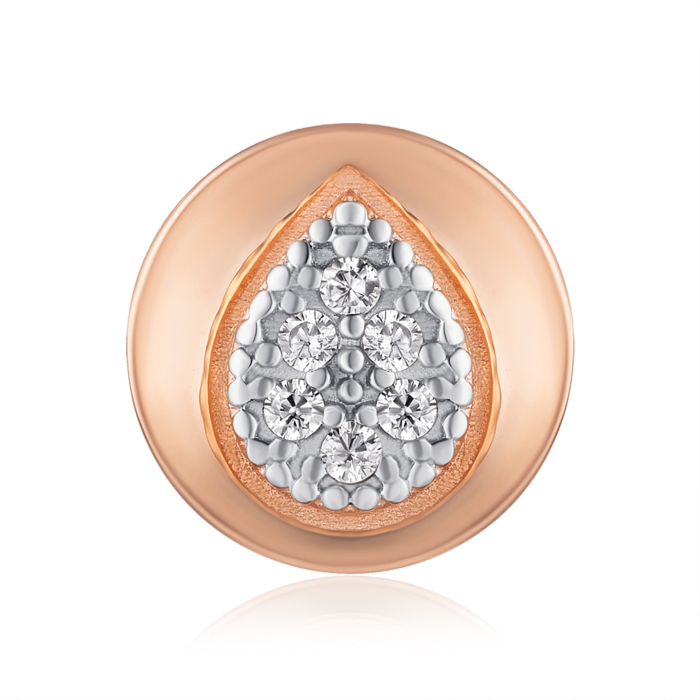 Золота підвіска з фіанітами. Артикул 32667/01/1/1