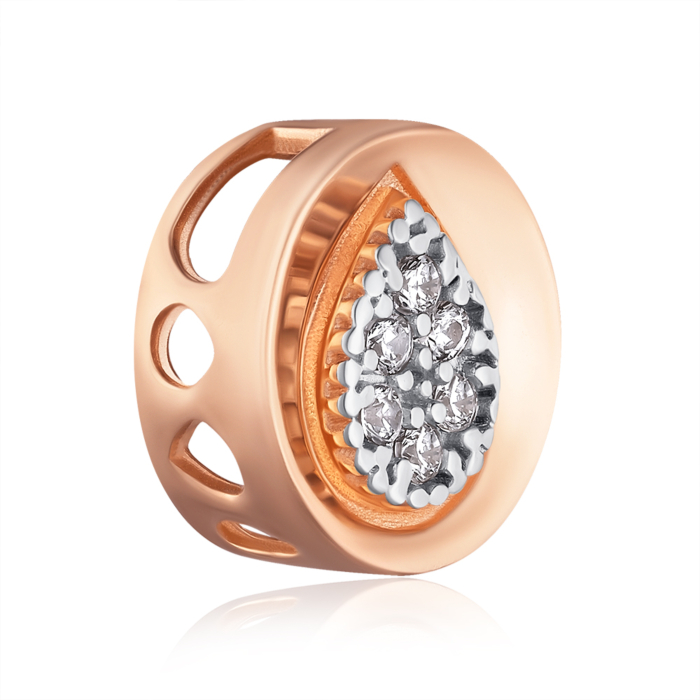 Золота підвіска з фіанітами. Артикул 32667/01/1/1