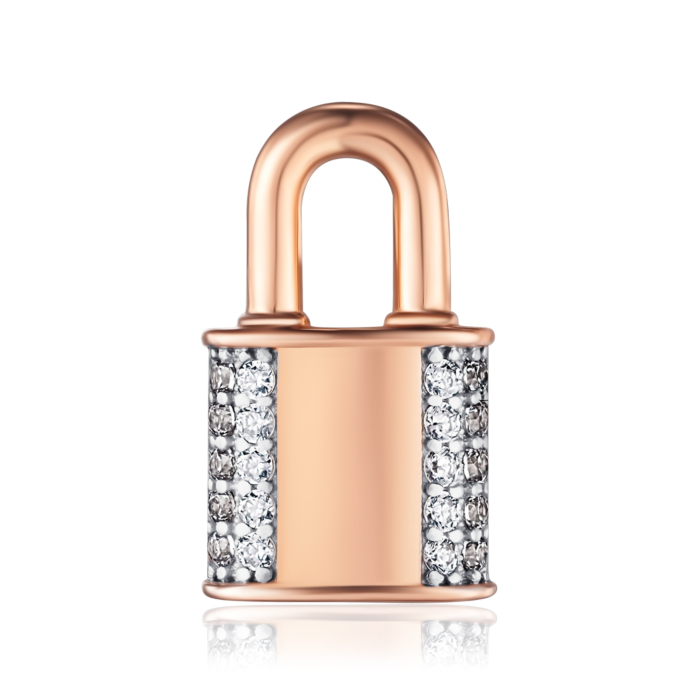 Золота підвіска з фіанітами. Артикул 32683/01/1/1