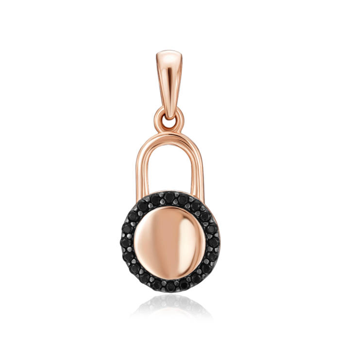 Золота підвіска з фіанітами. Артикул 32691/01/1/526