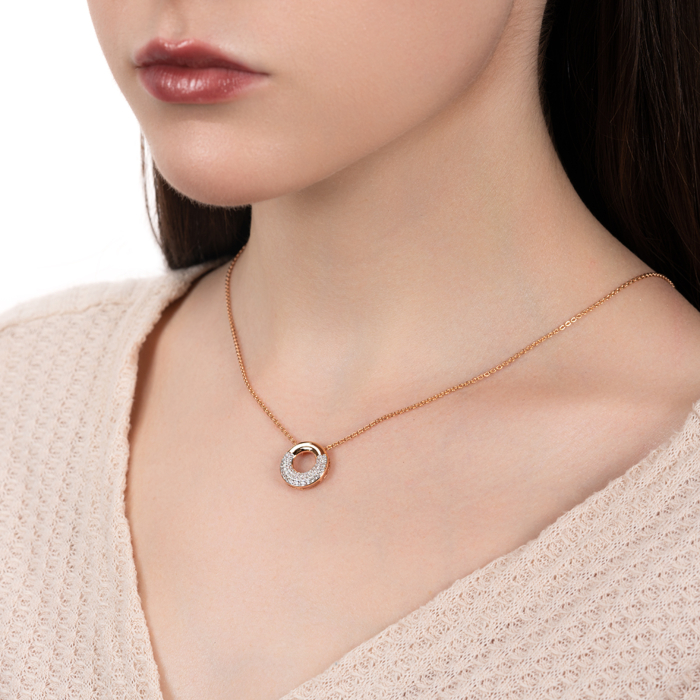 Золота підвіска з фіанітами. Артикул 32710/01/1/698