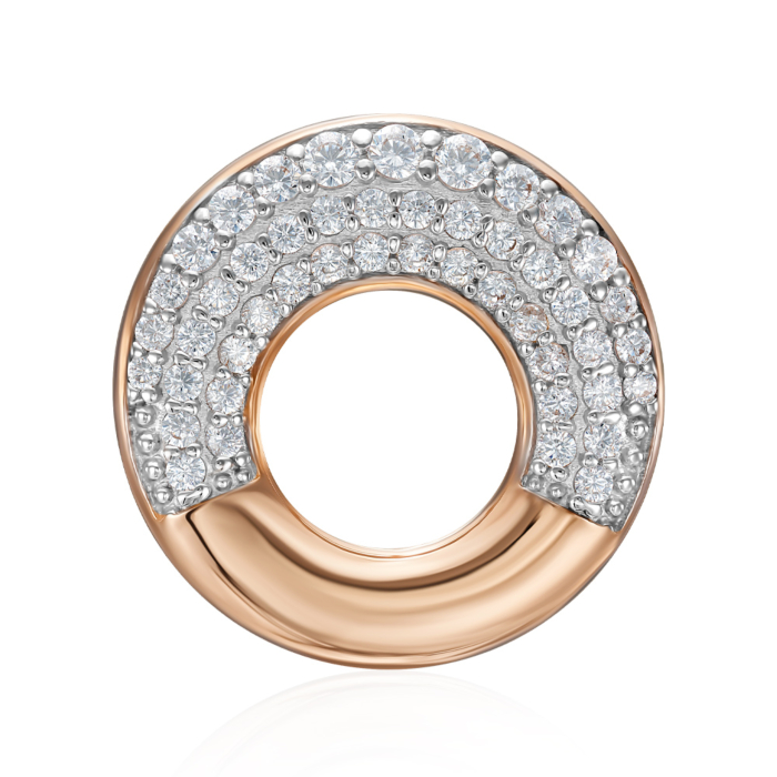 Золота підвіска з фіанітами. Артикул 32710/01/1/698